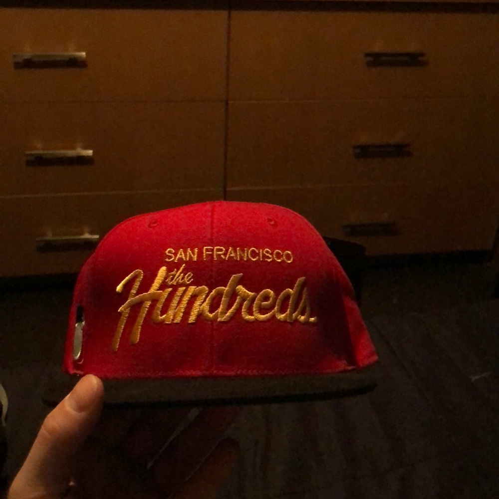 The Hundreds black red and yellow Snapback